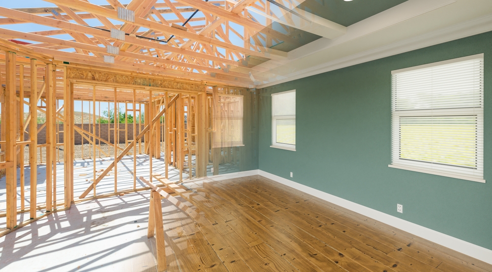 Before,and,after,interior,of,house,wood,construction,framing,and